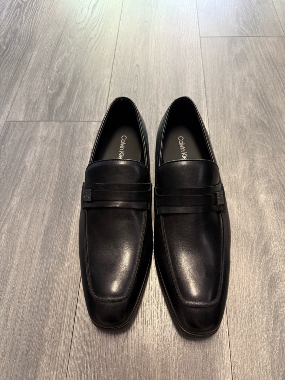 Calvin Klein Men's Jameson Loafers Black Slip-On Dress Shoes CMJIMNON-R